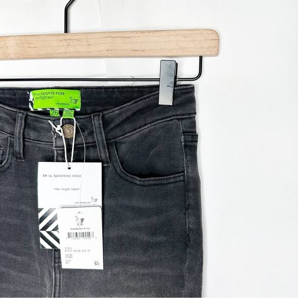 SANDRINE ROSE Super Flare Wide Leg Jeans Black NWT in Size 25 - Picture 4 of 6